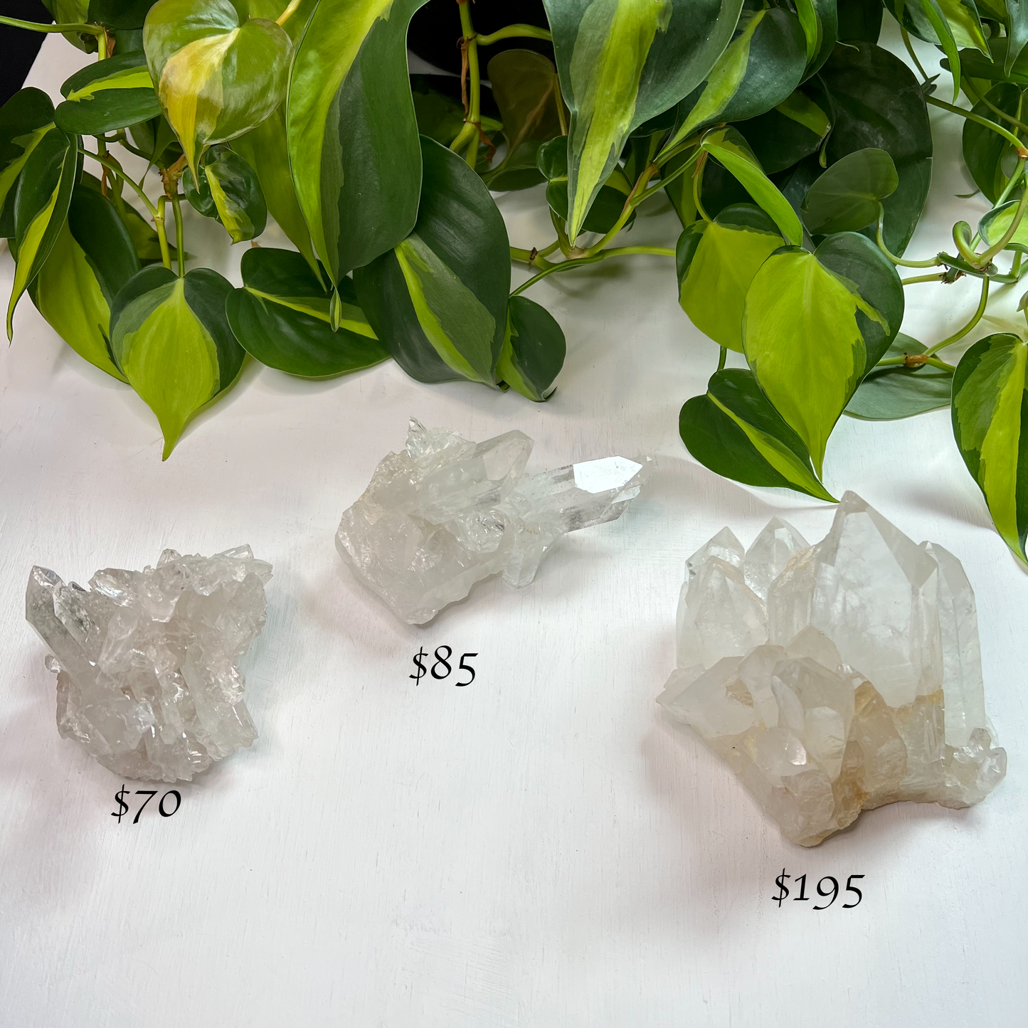 High Quality Clear Quartz Clusters