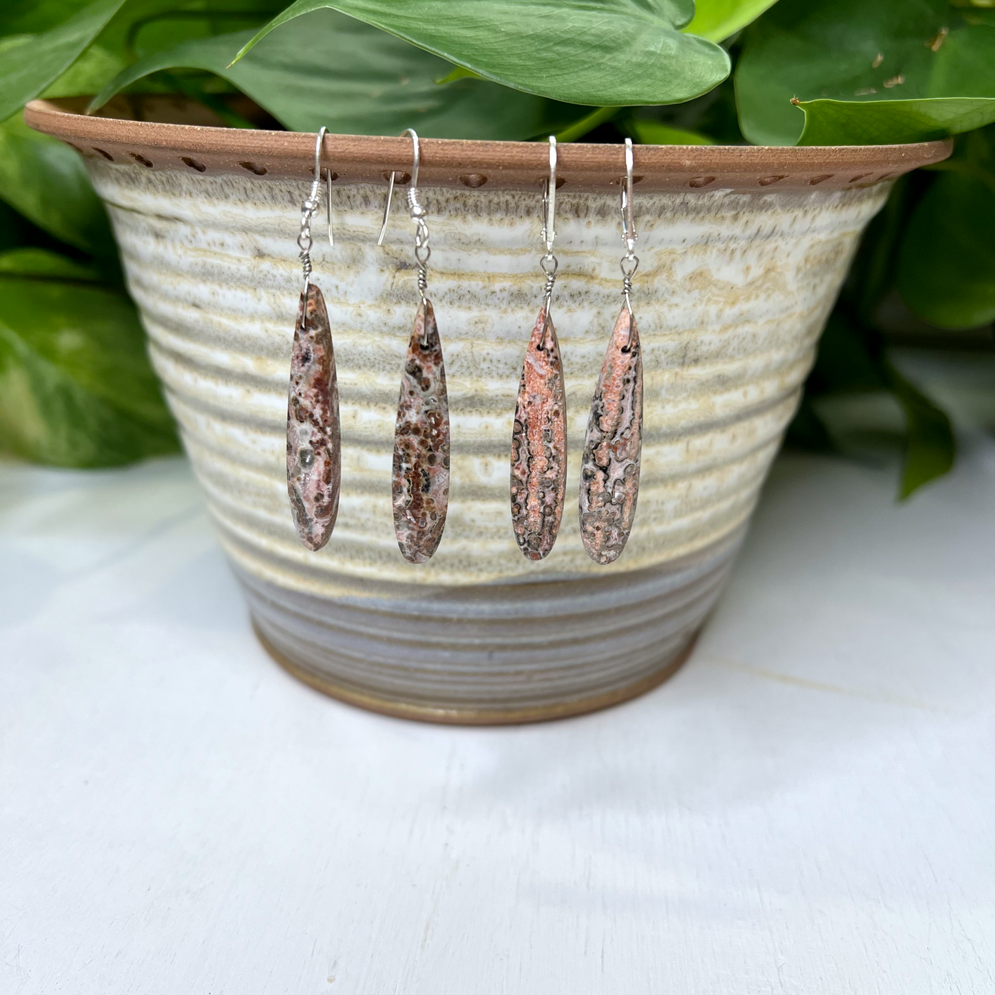 Leopard Skin Jasper Earrings