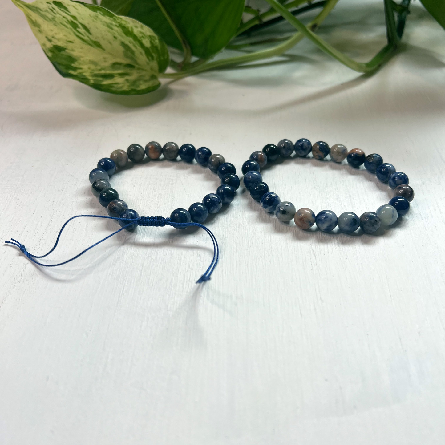 Orange/Blue Sodalite Bracelet