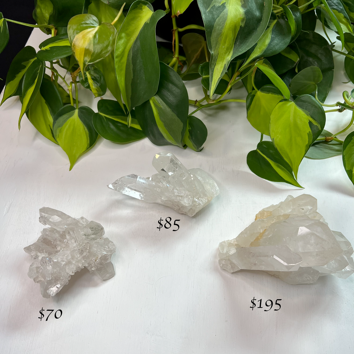 High Quality Clear Quartz Clusters