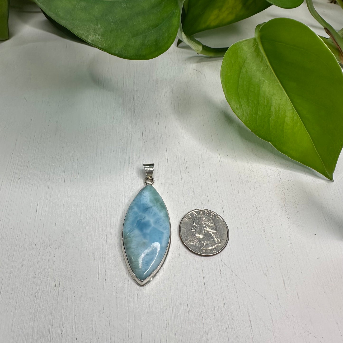 Larimar Sterling Silver Pendant