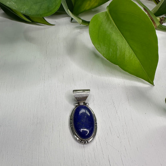 Lapis Sterling Silver Pendant