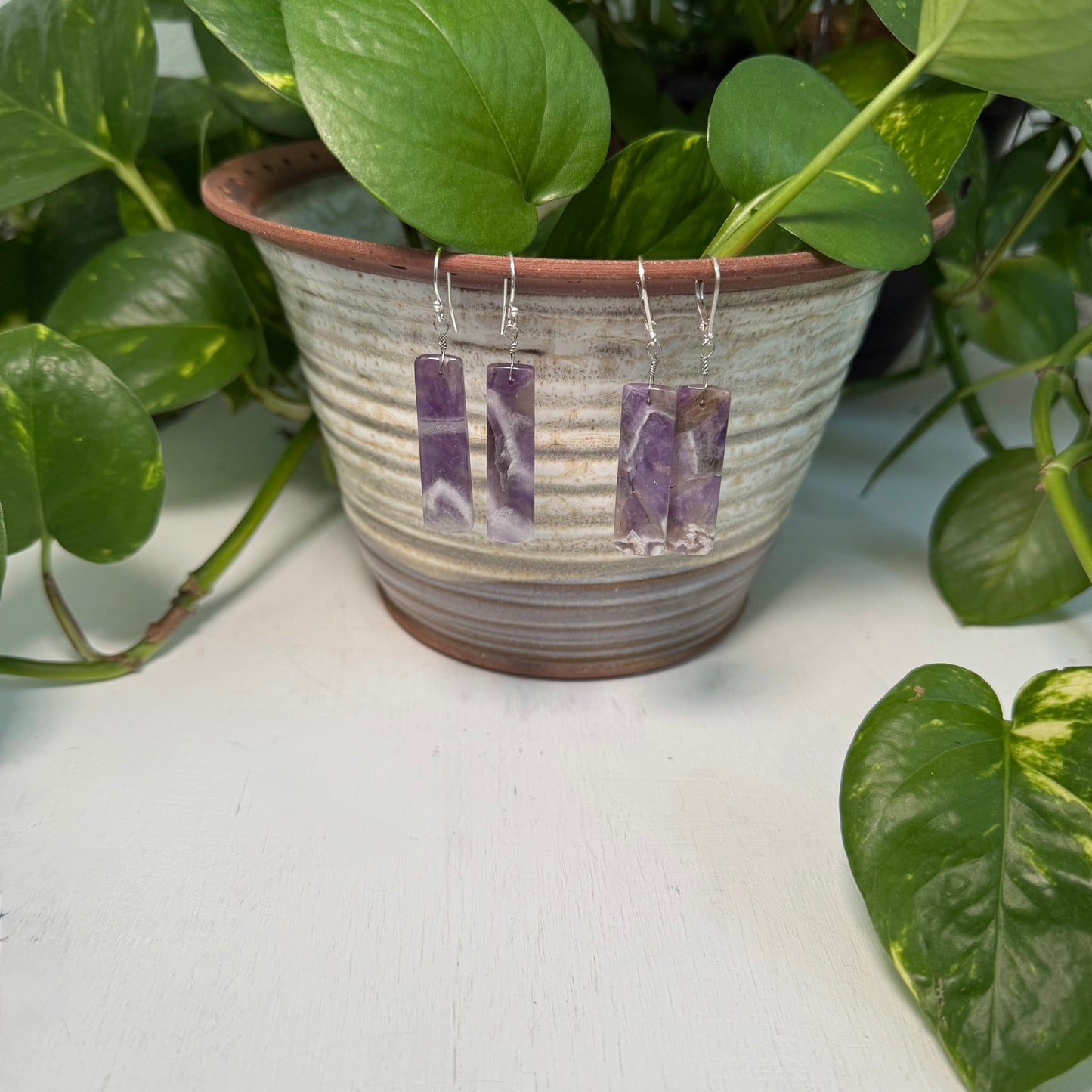 Amethyst Sterling Silver Earring