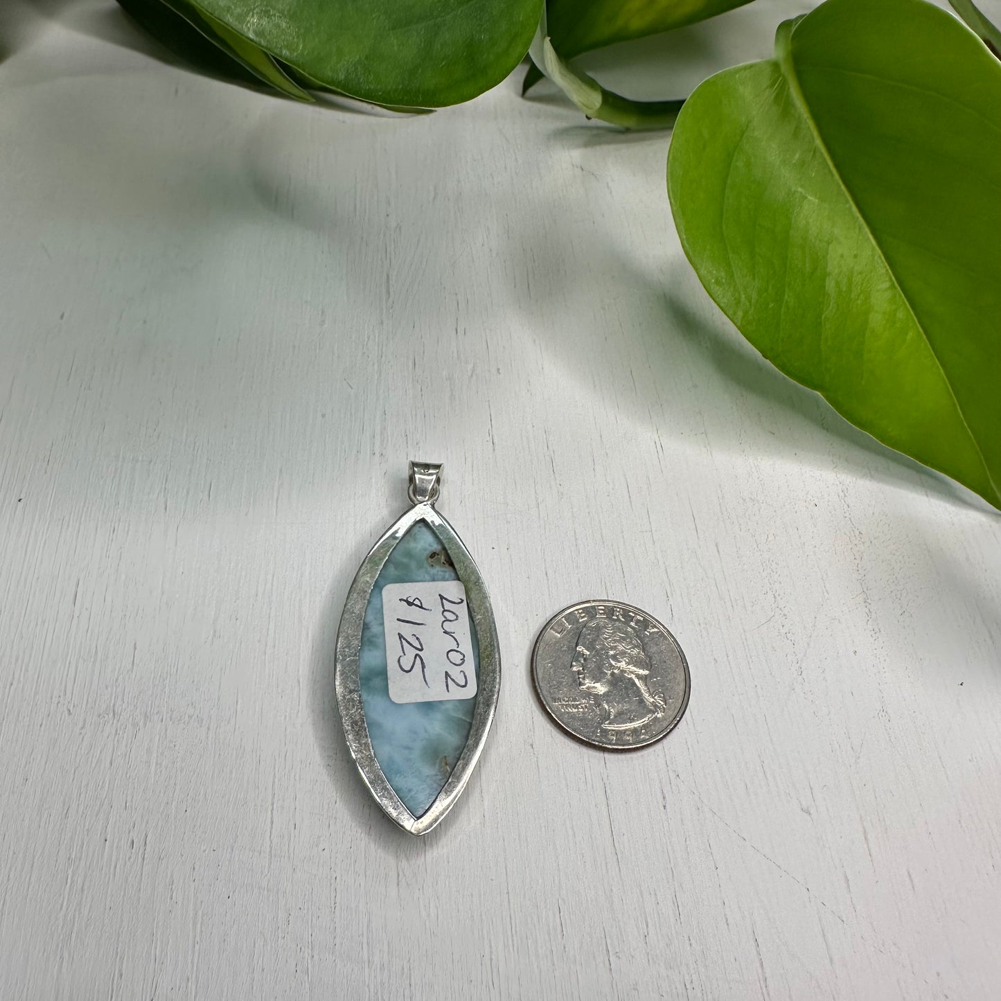 Larimar Sterling Silver Pendant