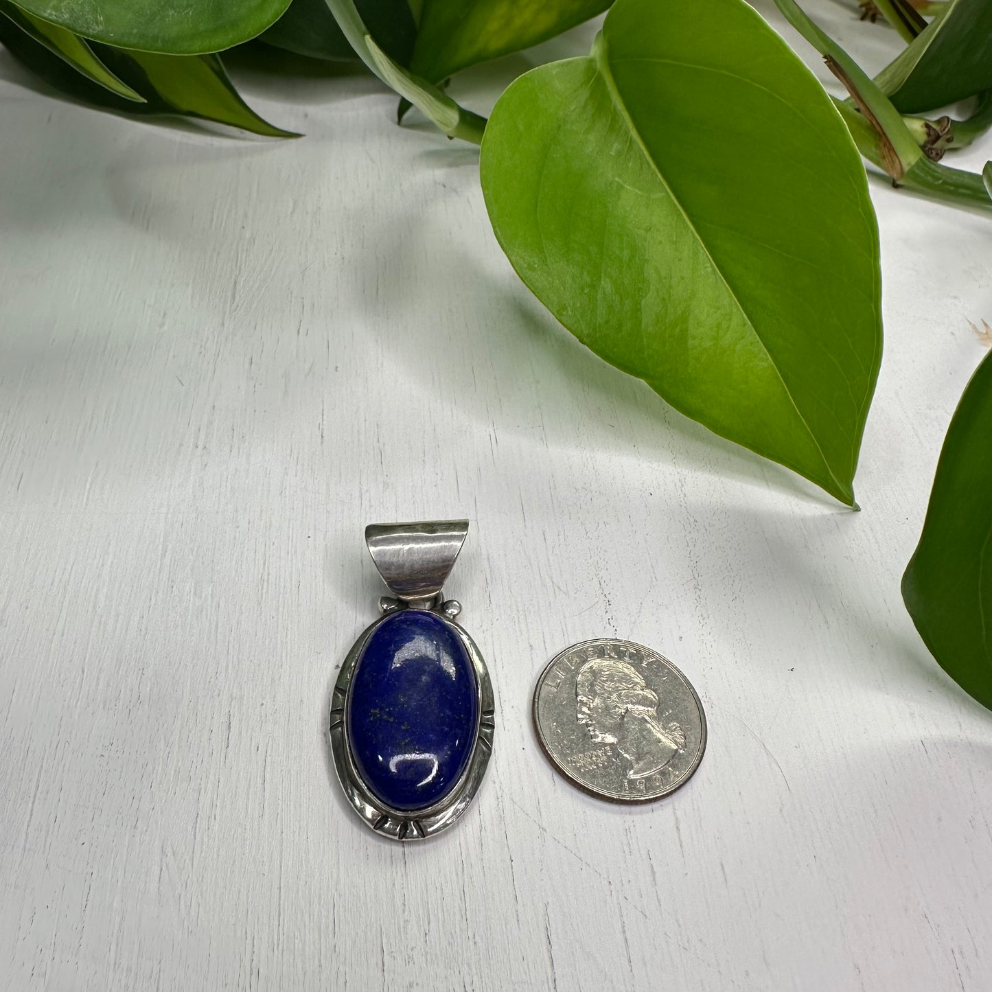 Lapis Sterling Silver Pendant