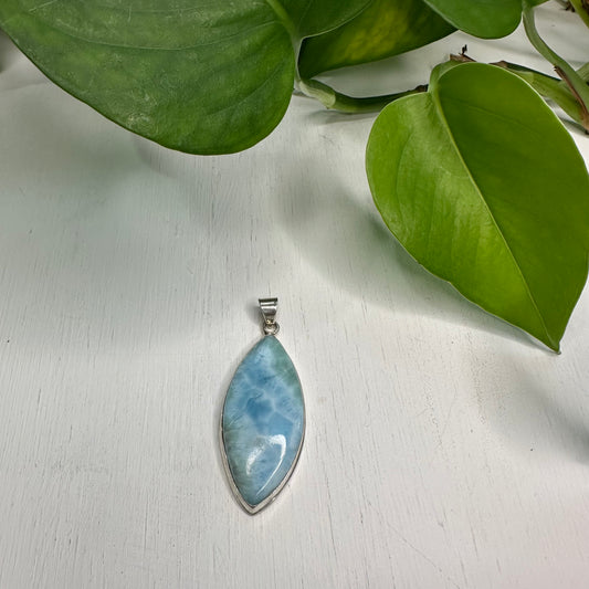 Larimar Sterling Silver Pendant