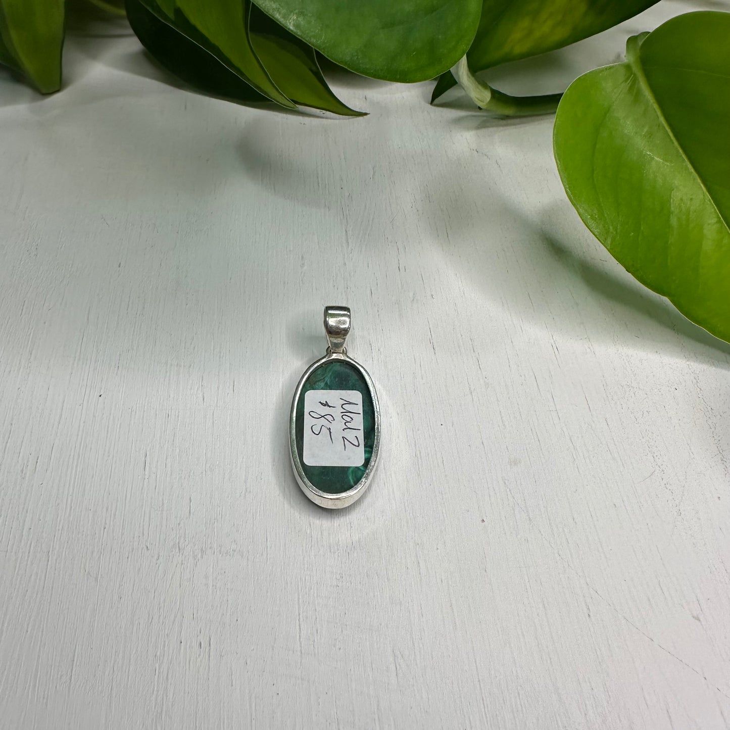 Malachite Sterling Silver Pendant