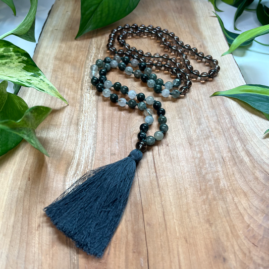 Green Rutile Mala