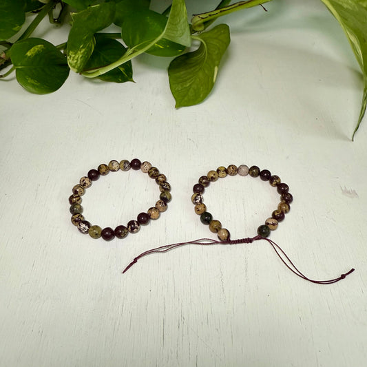 Burgundy Turquoise Bracelet