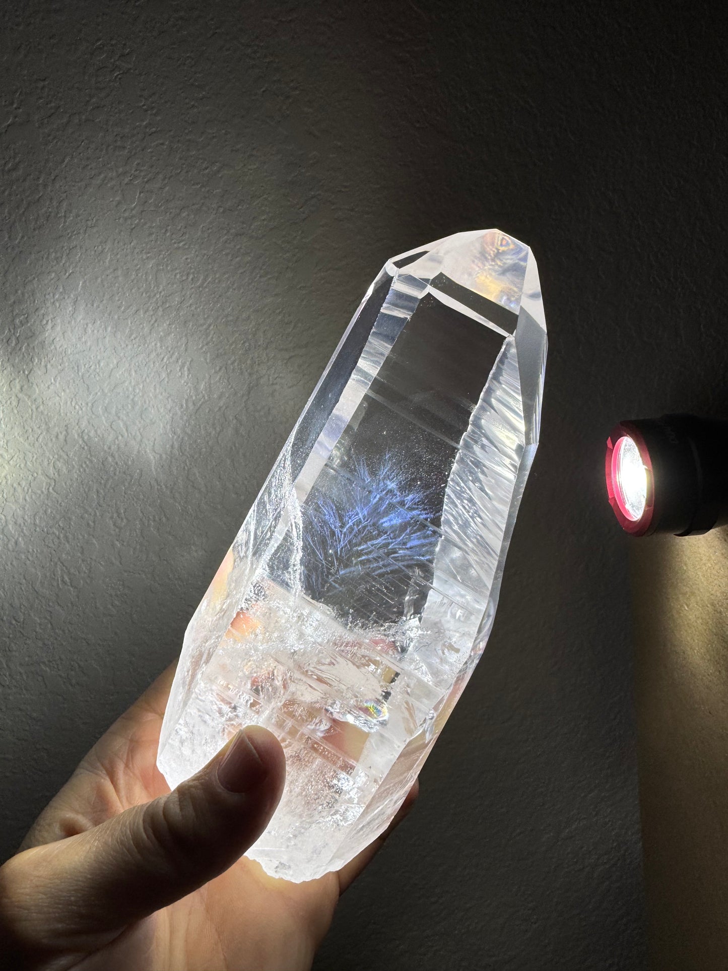 RARE! Lemurian Blue Needle Quartz With Phantom