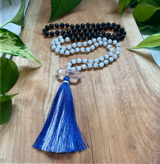 Labradorite and Moonstone Mala